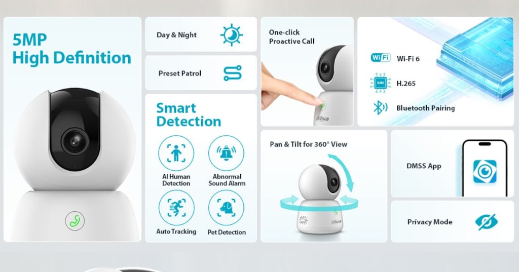 3MP Indoor Fixed-focal Wi-Fi Pan & Tilt Network