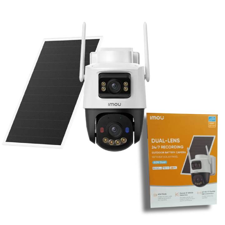 دوربین مدار بسته خورشیدی سیم کارتی AOV Dual دو لنز