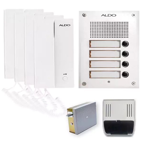 پنل آیفون صوتی آلدو 5S-2S-AL چهار واحدی