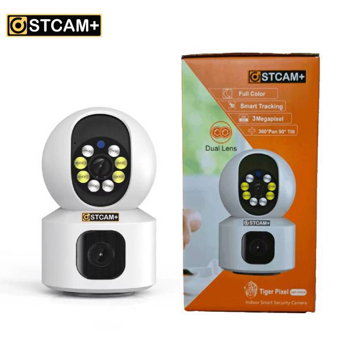 دوربین مداربسته دو لنز +OSTCAM مدل TIGER PIXEL 2*3MP