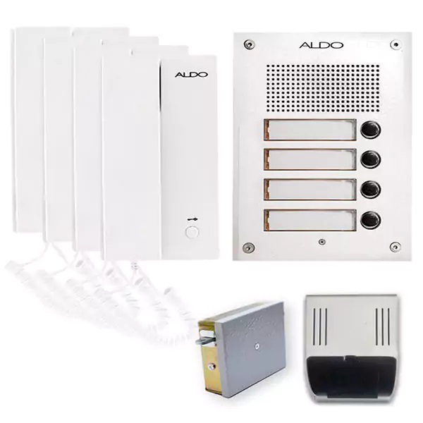 پنل آیفون صوتی آلدو 5S-2S-AL چهار واحدی